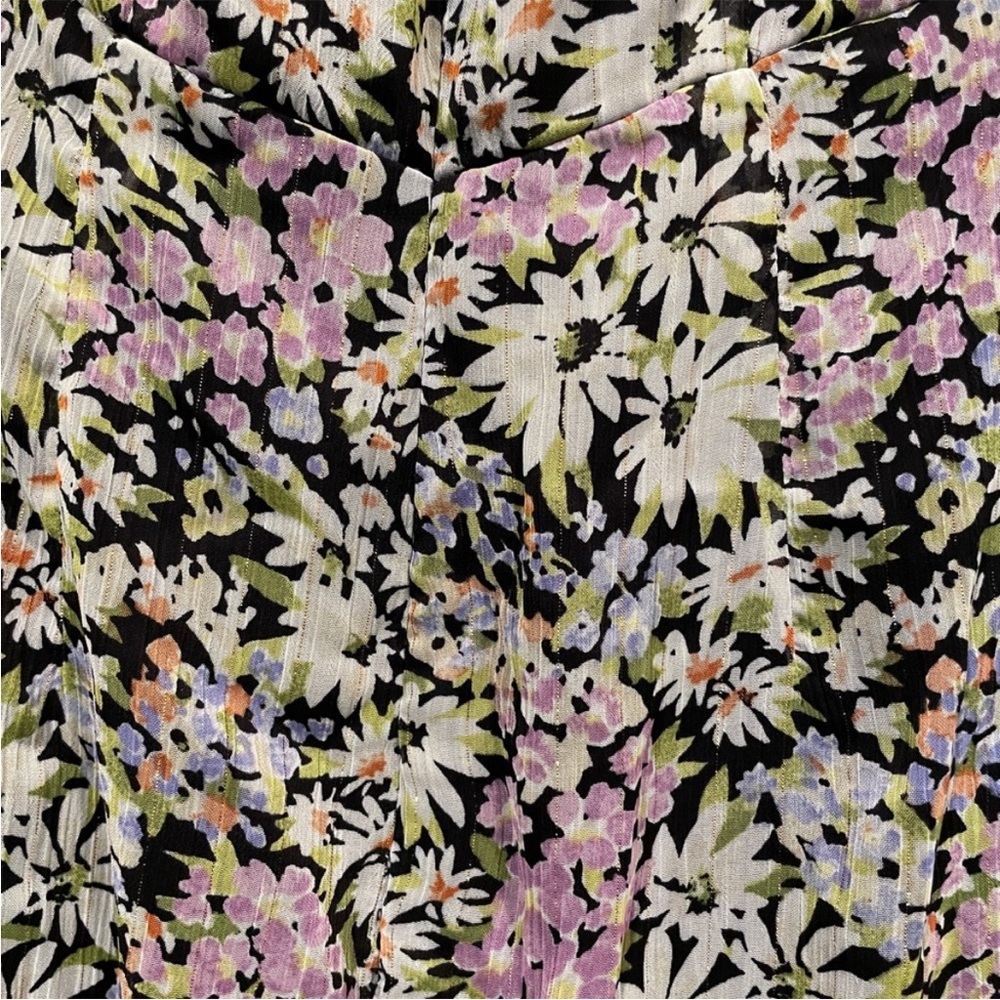 NWT Astr Floral Maxi Dress - Black, White, Purple - Picture 8 of 15